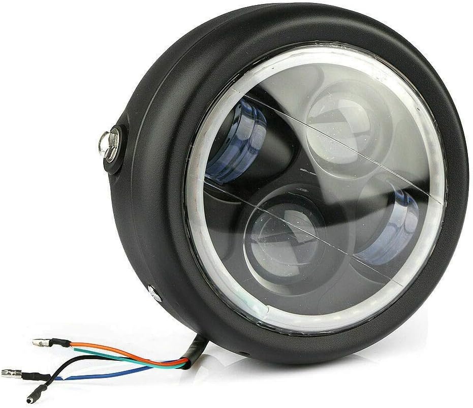Baceyong Motor Koplamp Projector LED Zwart/Wit Lens 12V 40W