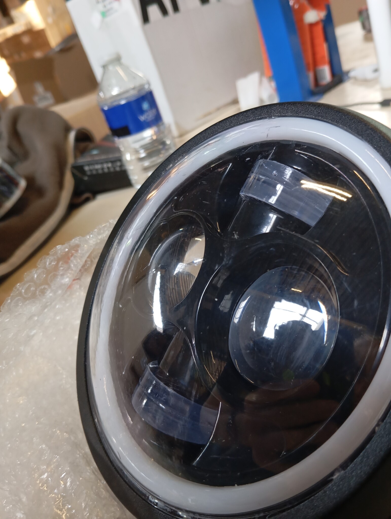 Baceyong Motor Koplamp Projector LED Zwart/Wit Lens 12V 40W