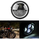Baceyong Motor Koplamp Projector LED Zwart/Wit Lens 12V 40W