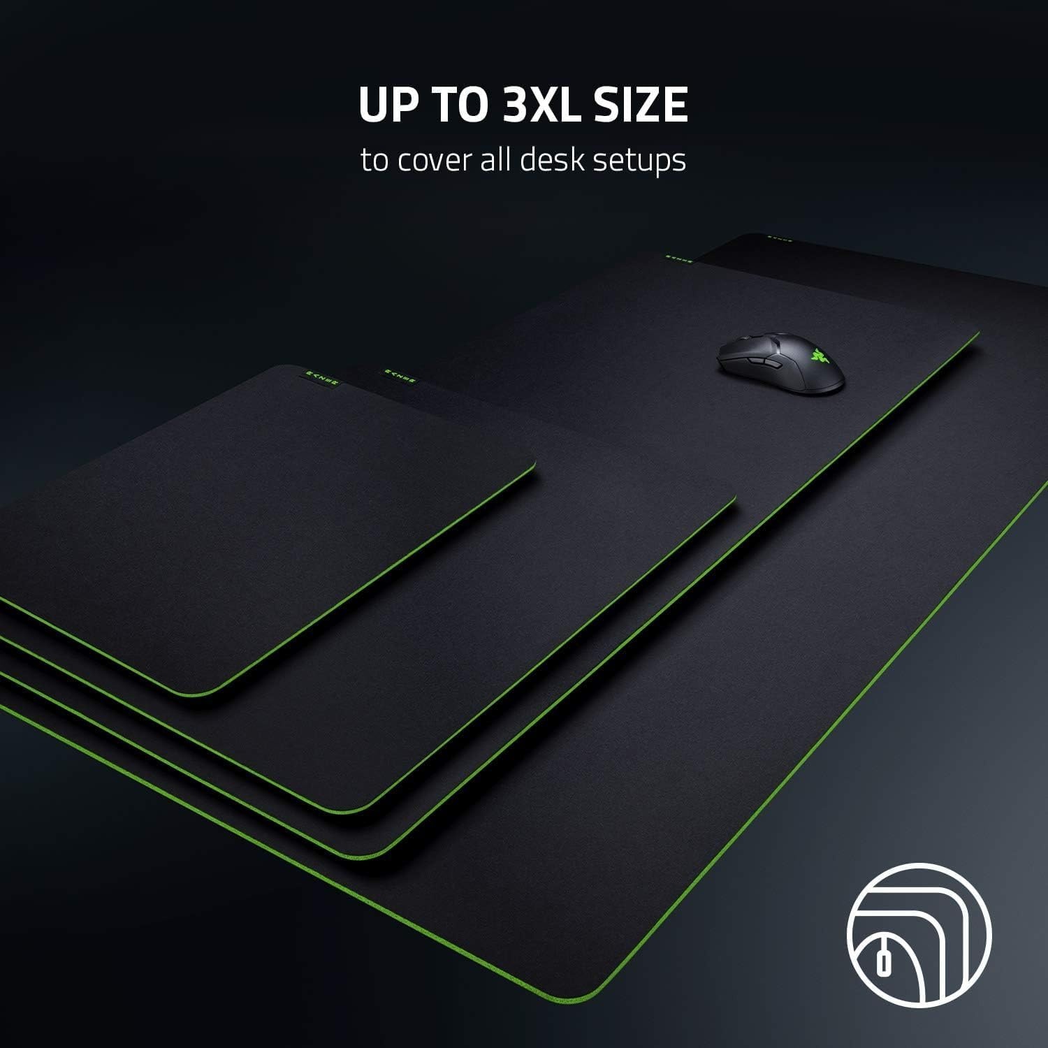 Razer Gigantus V2 - Zachte Gaming-Muismat voor Snelheid en Controle (Antislipvoet, Schuimrubber met hoge dichtheid, Geweven microvezeldoek) XXL Size