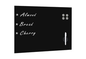 Magnetisch Glazen Schoolbord Zwart 80x60 cm - 34% Korting