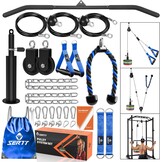 SERTT Triceps Workout Pulley System voor LAT Pulldown, Biceps Curl, Triceps, Schouders, Rug, Onderarm Workout, Gewichtskabel Katrol Systeem voor Squat Rack, Garage