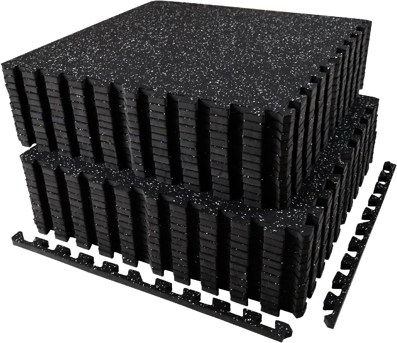 AIRHOP 24 Matten 60x60x1,4 cm Extra Dikke Robuuste Rubberen Antislip Puzzelmat, Geschikt voor Sportschool en Thuisfitness, Zware Trainingsbelasting, Vloerbeschermingsmat voor Fitness, Fitnessmat