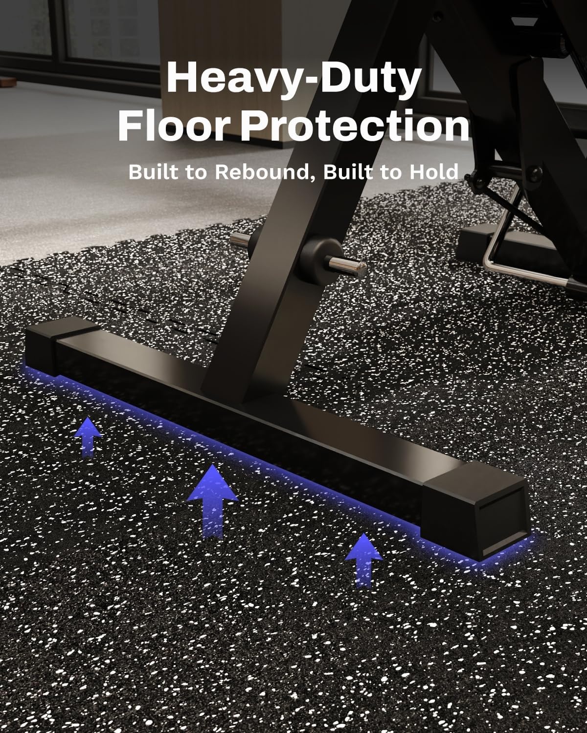 AIRHOP 24 Matten 60x60x1,4 cm Extra Dikke Robuuste Rubberen Antislip Puzzelmat, Geschikt voor Sportschool en Thuisfitness, Zware Trainingsbelasting, Vloerbeschermingsmat voor Fitness, Fitnessmat