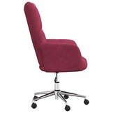 Luxe Fluwelen Relaxstoel - Wijnrood - 35% Korting