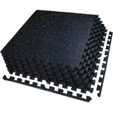 AIRHOP 24 Matten 60x60x1,4 cm Extra Dikke Robuuste Rubberen Antislip Puzzelmat, Geschikt voor Sportschool en Thuisfitness, Zware Trainingsbelasting, Vloerbeschermingsmat voor Fitness, Fitnessmat