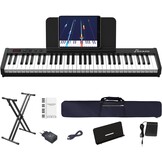 Digitale Piano 61 Halfgewogen Toetsen + Standaard | 59% Korting