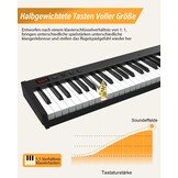 Digitale Piano 61 Halfgewogen Toetsen + Standaard | 59% Korting
