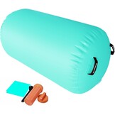 Opblaasbare Air Roll Gymnastiek Mat Gym Mat Yoga Mat Camping Training Mat Fitness Yoga Sport Mat (Roll Mint)