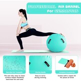 Opblaasbare Air Roll Gymnastiek Mat Gym Mat Yoga Mat Camping Training Mat Fitness Yoga Sport Mat (Roll Mint)