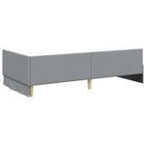 Lichtgrijs Hoekbedframe 90x200cm - Slimme Keuze voor Ruimtebesparing