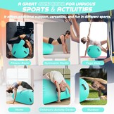 Opblaasbare Air Roll Gymnastiek Mat Gym Mat Yoga Mat Camping Training Mat Fitness Yoga Sport Mat (Roll Mint)