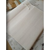 vidaXL Wasmand met 2 vakken 100 L bamboe wit