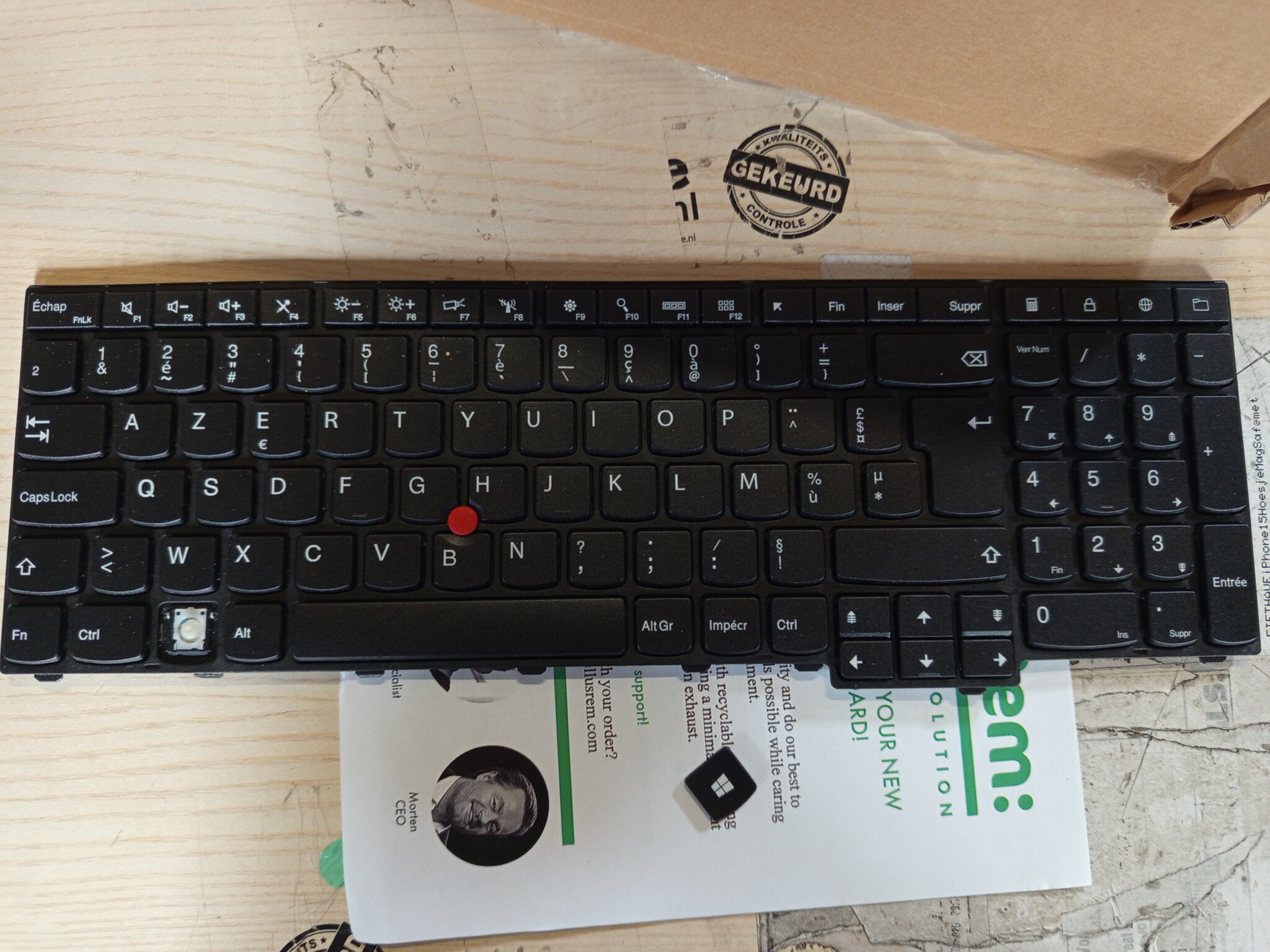 Frans Toetsenbord Lenovo Thinkpad (83% Korting)