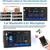 Podofo Autoradio 2 DIN Compatibel met Apple Carplay en Android Auto, 7 Inch Touchscreen met Bluetooth/Mirror Link/FM/SWC/AUX Ingang/Achteruitrijcamera/Kader et microphone