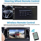 Podofo Autoradio 2 DIN Compatibel met Apple Carplay en Android Auto, 7 Inch Touchscreen met Bluetooth/Mirror Link/FM/SWC/AUX Ingang/Achteruitrijcamera/Kader et microphone