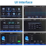 Podofo Autoradio 2 DIN Compatibel met Apple Carplay en Android Auto, 7 Inch Touchscreen met Bluetooth/Mirror Link/FM/SWC/AUX Ingang/Achteruitrijcamera/Kader et microphone