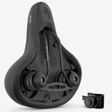 Velmia Fietszadel - Comfortabel zadel voor mannen en vrouwen - 3 zones concept - waterdichte fietszadel met ergonomisch design