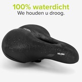 Velmia Fietszadel - Comfortabel zadel voor mannen en vrouwen - 3 zones concept - waterdichte fietszadel met ergonomisch design
