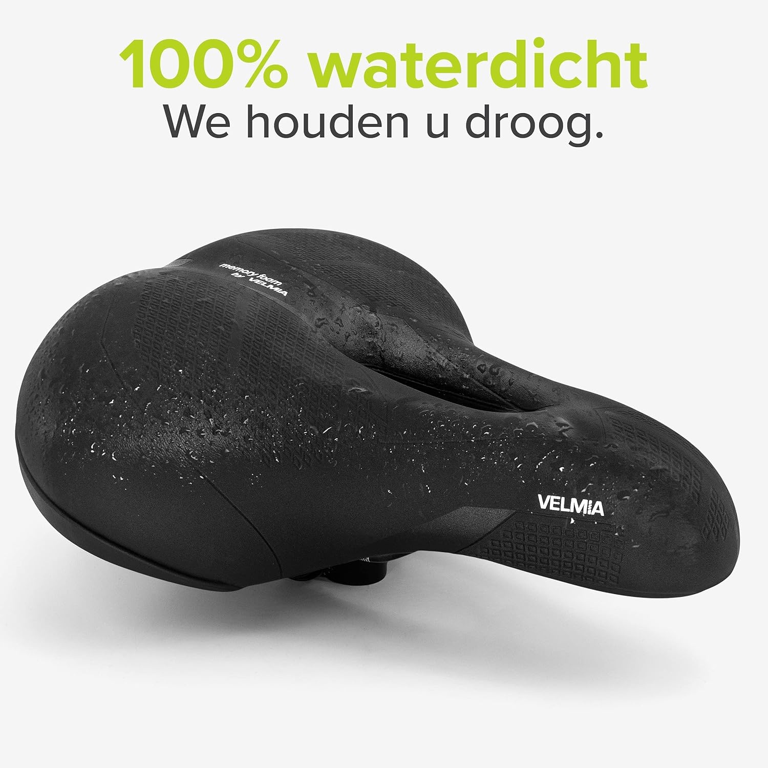 Velmia Fietszadel - Comfortabel zadel voor mannen en vrouwen - 3 zones concept - waterdichte fietszadel met ergonomisch design