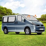 8 stuks RV Windshield Sun Shade Vervanging voor 2001-2014 Renault Trafic SWB, Zonnescherm voor voorruit met opbergtas, 100% occlusie