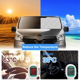 8 stuks RV Windshield Sun Shade Vervanging voor 2001-2014 Renault Trafic SWB, Zonnescherm voor voorruit met opbergtas, 100% occlusie