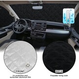 8 stuks RV Windshield Sun Shade Vervanging voor 2001-2014 Renault Trafic SWB, Zonnescherm voor voorruit met opbergtas, 100% occlusie