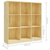 vidaXL Boekenkast / kamerscherm 104x33,5x110 cm massief grenenhout