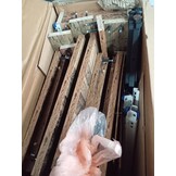 vidaXL Nachtkastjes 2 st 34x35,5x50 cm bewerkt hout oud houtkleurig
