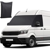 Frontschermwikkelbeschermer Vervanging voor VW Grand California 2018-2023, Zonnescherm Frontschermbescherming voor camper, 600D Waterdicht tegen sneeuw, ijs, vorst, stof, zon - Maat for Grand California 2018-2023-Schwarz