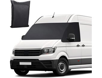Frontschermwikkelbeschermer Vervanging voor VW Grand California 2018-2023, Zonnescherm Frontschermbescherming voor camper, 600D Waterdicht tegen sneeuw, ijs, vorst, stof, zon - Maat for Grand California 2018-2023-Schwarz