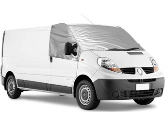 Voorruitafdekking, compatibel met Renault Trafic 2001-2014, 100% ondoorzichtig, blokkeert uv-stralen