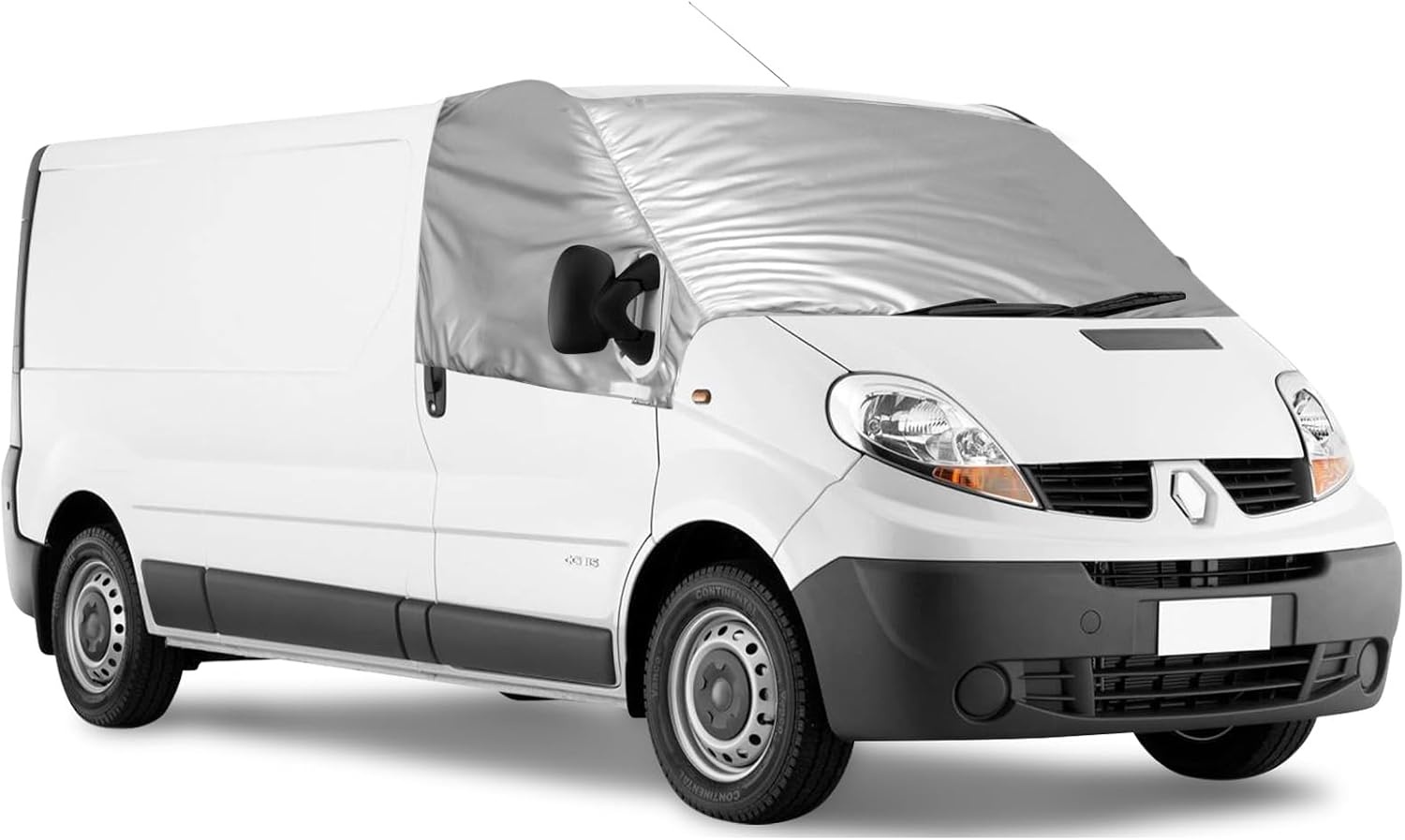 Voorruitafdekking, compatibel met Renault Trafic 2001-2014, 100% ondoorzichtig, blokkeert uv-stralen