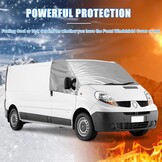 Voorruitafdekking, compatibel met Renault Trafic 2001-2014, 100% ondoorzichtig, blokkeert uv-stralen