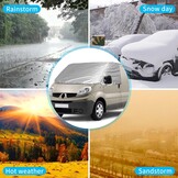 Voorruitafdekking, compatibel met Renault Trafic 2001-2014, 100% ondoorzichtig, blokkeert uv-stralen