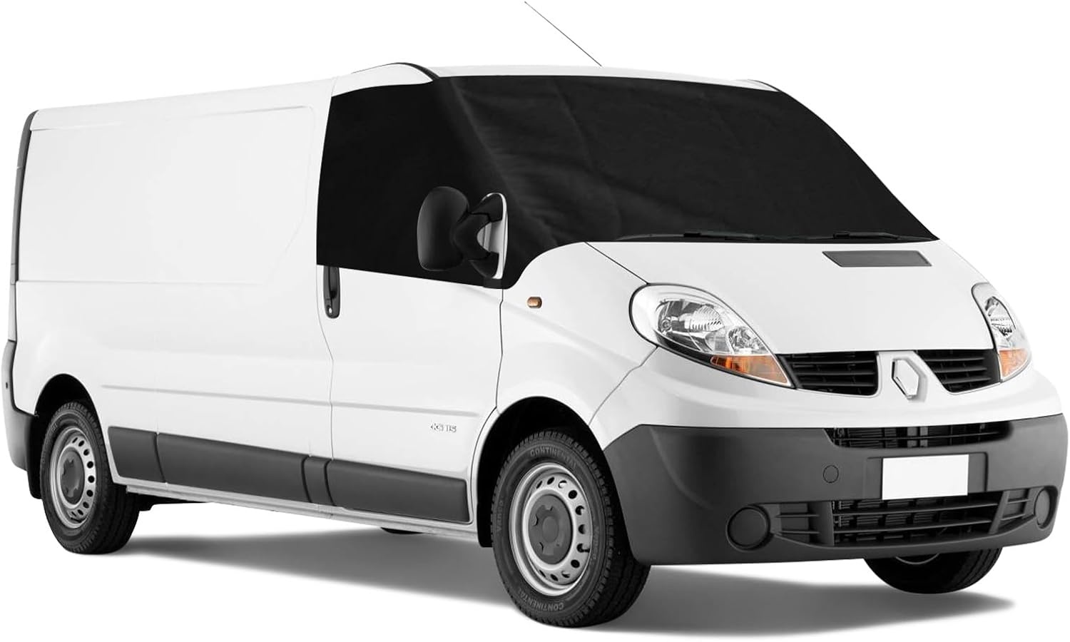 Voorruitafdekking, compatibel met Renault Trafic 2001-2014, 100% ondoorzichtig, blokkeert uv-stralen