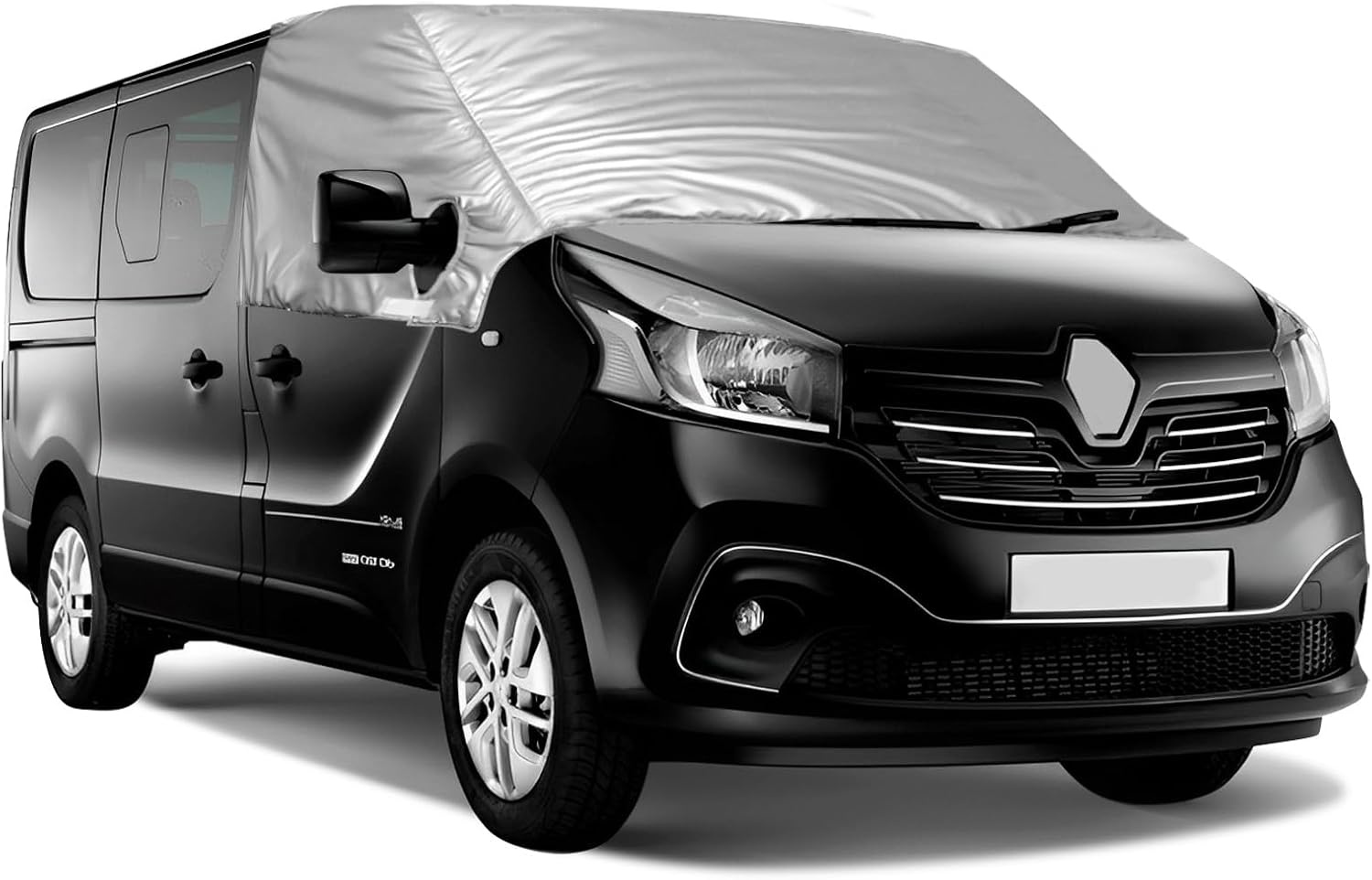 Voorruitafdekking, compatibel met Renault Trafic 2001-2014, 100% ondoorzichtig, blokkeert uv-stralen