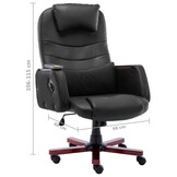 Ergonomische Massage Kantoorstoel Kunstleer Zwart - 61% Korting!