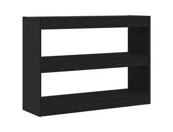 vidaXL Boekenkast Zwart eiken 100 x 30 x 72 cm Bewerkt hout