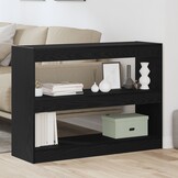 vidaXL Boekenkast Zwart eiken 100 x 30 x 72 cm Bewerkt hout