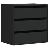 vidaXL Ladekast 60x41x58 cm bewerkt hout zwart