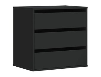 vidaXL Ladekast 60x41x58 cm bewerkt hout zwart