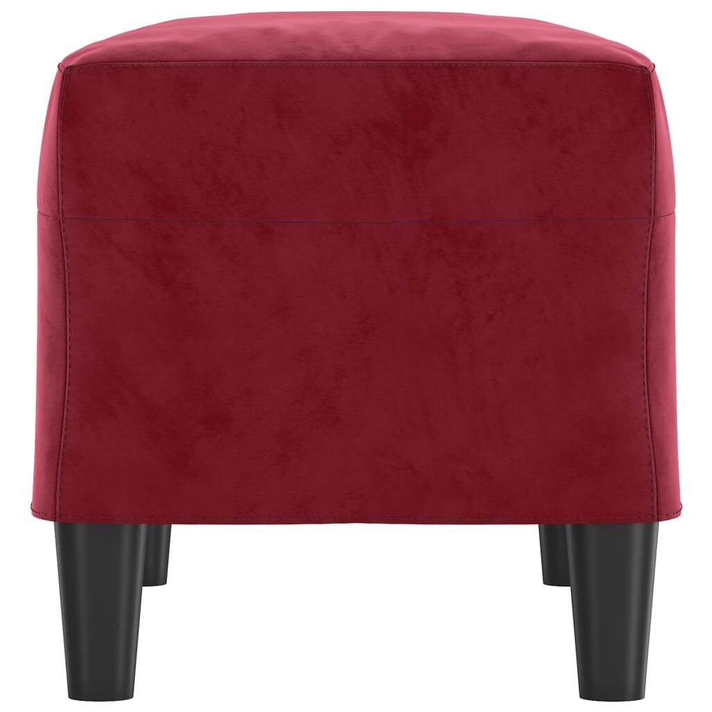 vidaXL Bankje 70x35x41 cm fluweel wijnrood