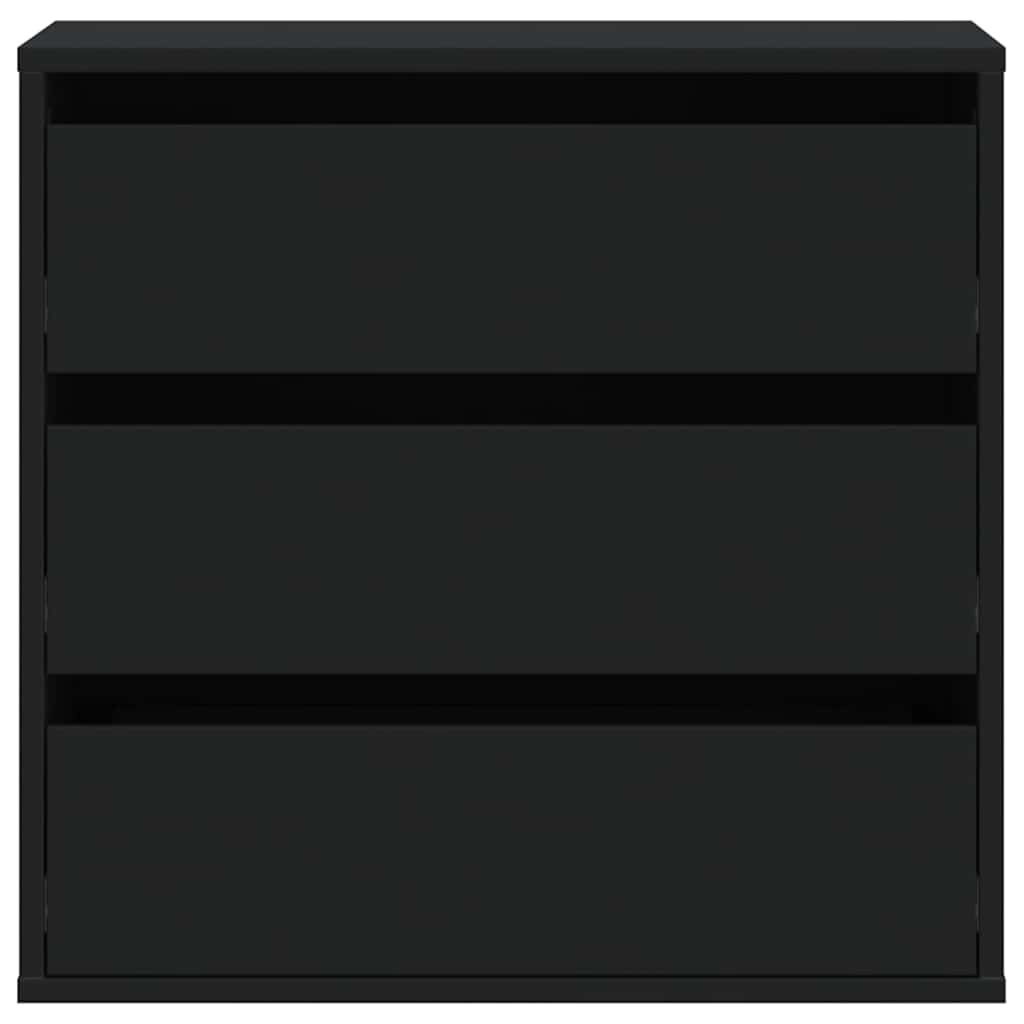 vidaXL Ladekast 60x41x58 cm bewerkt hout zwart