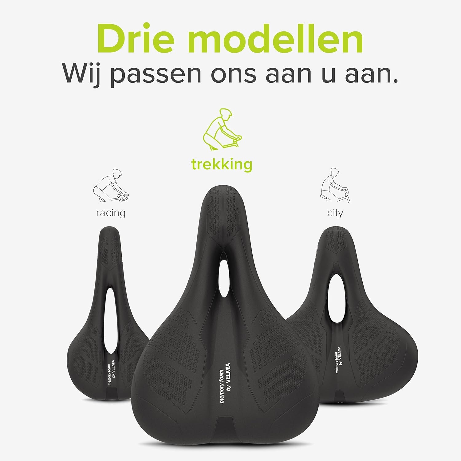 Comfortabel Fietszadel Stadsfiets Dames/Heren - 33% Korting!