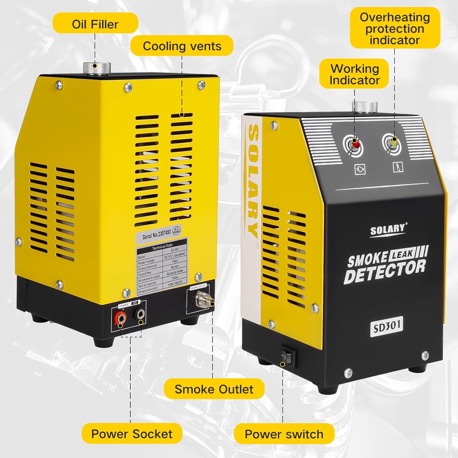 EVAP Rookmachine Lekdetector Auto 12V - 34% Korting!