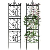 Set van 2 Zwarte Klimrekken Smeedijzer - 195x50cm - 35% Korting