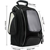 Motorfiets Tanktas Universeel 10L | Magnetisch | Waterdicht | Zwart - 34% Korting