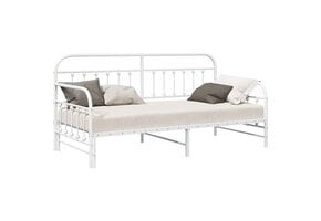 vidaXL Daybed Frame Wit Staal 90x200 cm - 35% Korting!