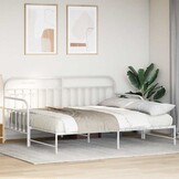 vidaXL Daybed Frame Wit Staal 90x200 cm - 35% Korting!
